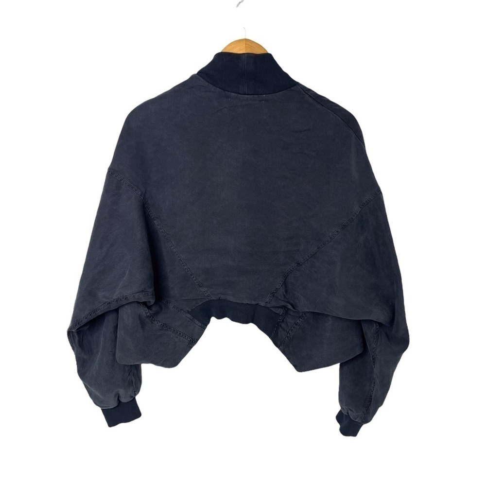 Young Fabulous and Broke Fara Cropped Convertible Jacket Blue Size Small - Picture 4 of 7